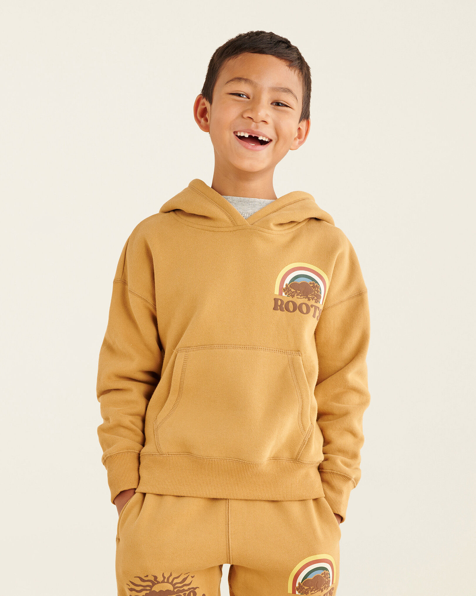 Roots yellow hoodie hotsell