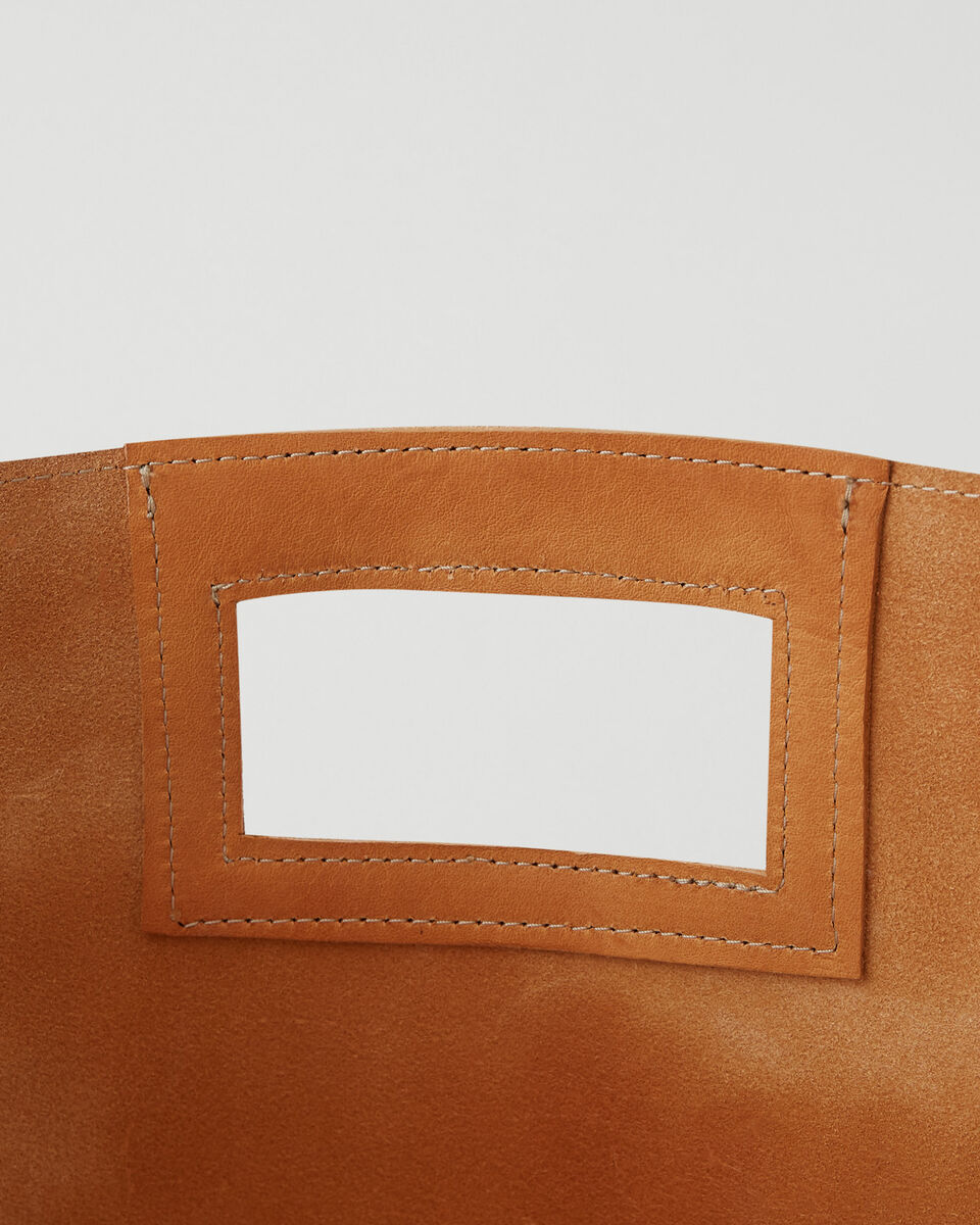 Extra Large Leather Basket Veg