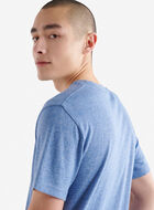 T-shirt poivré en coton bio pour hommes