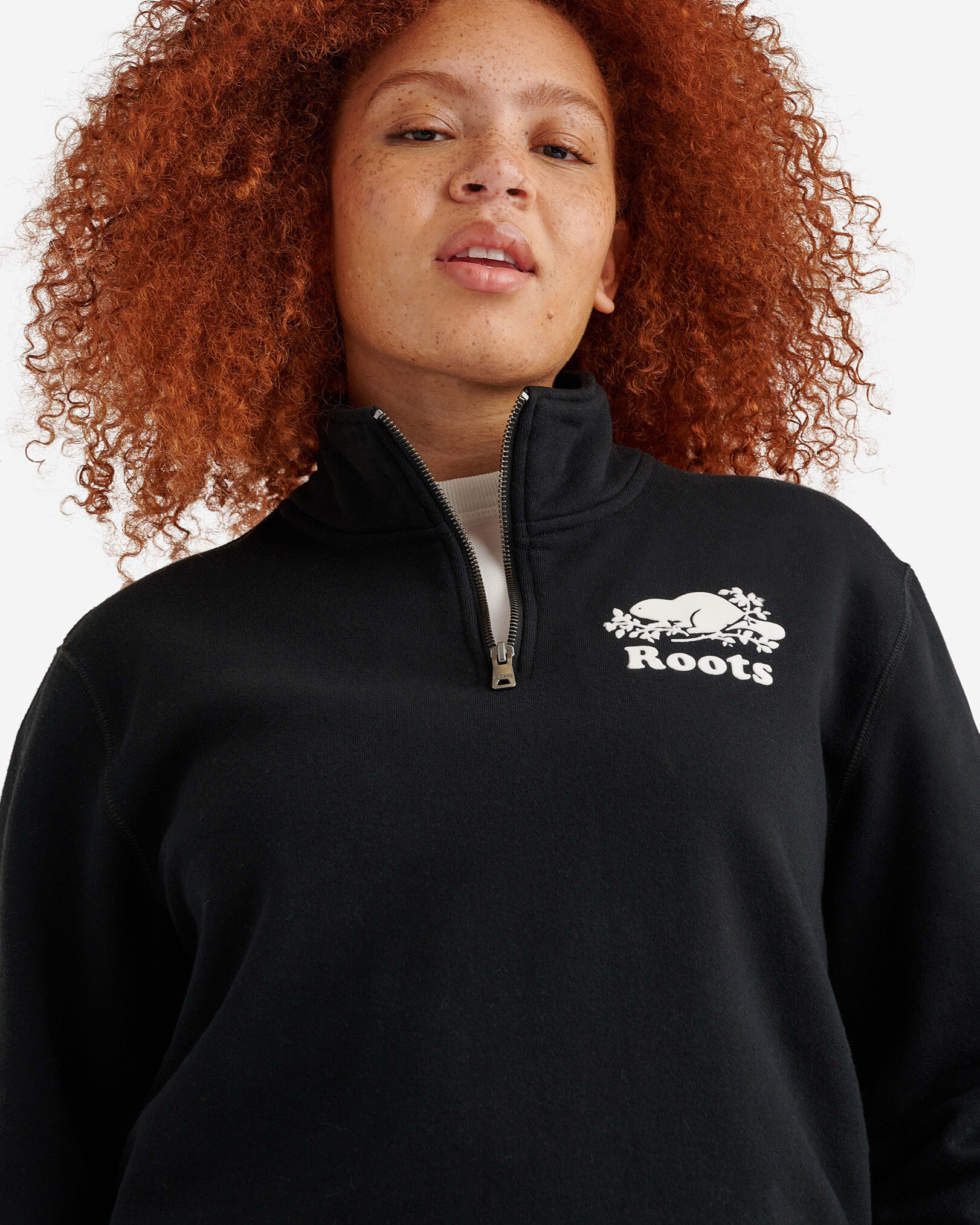 Half zip roots sweater shop