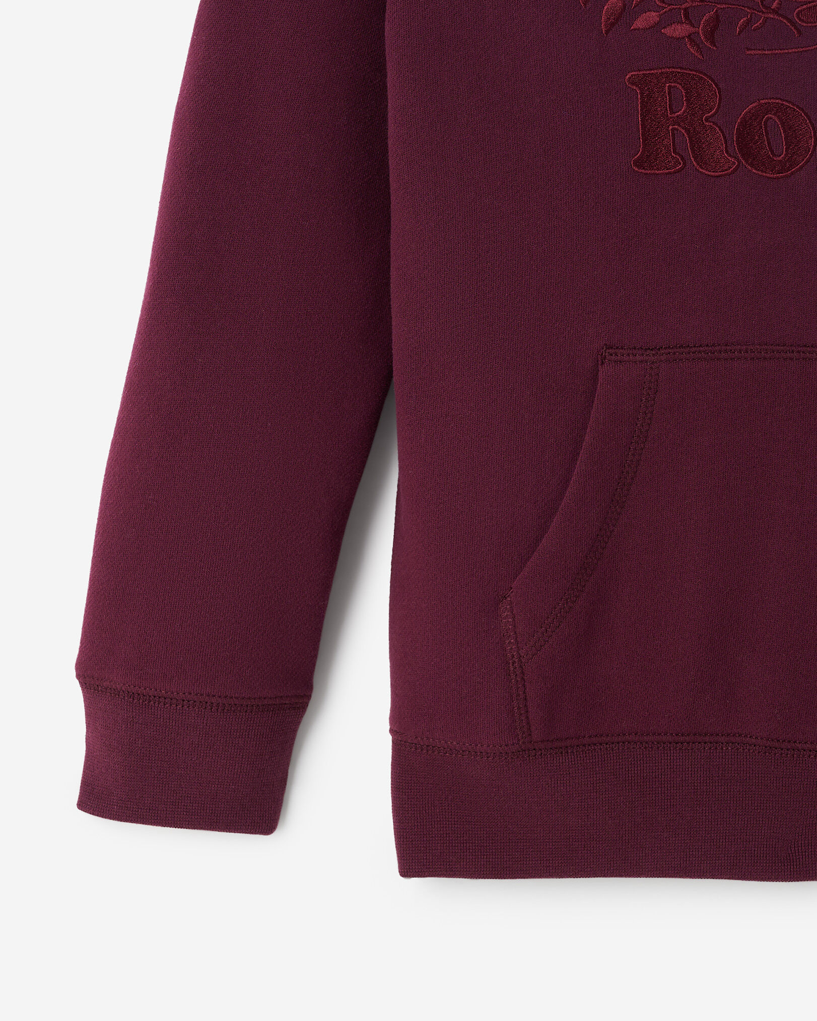 Kids Organic Cooper Satin Stitch Kanga Hoodie