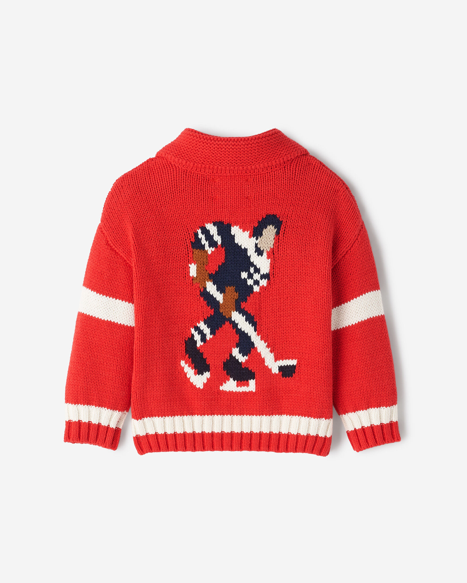 Roots Baby Varsity Hockey Sweater in Cardinal Red