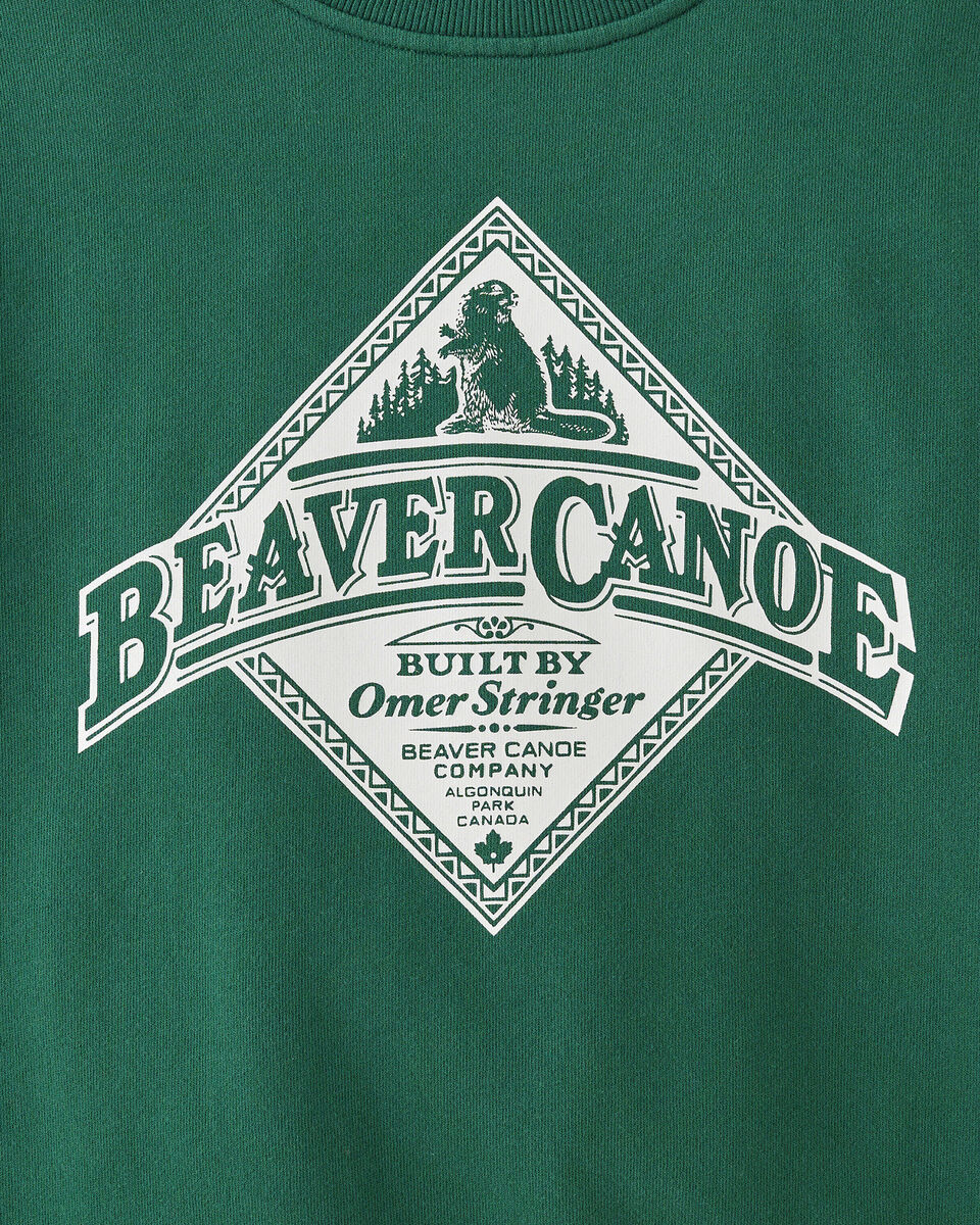 Kids Beaver Canoe Relaxed Crew Sweatshirt