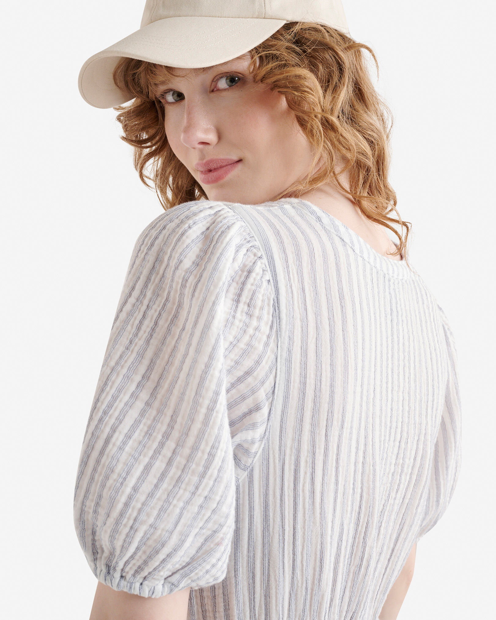 Isla Cotton Gauze Print Tea Dress