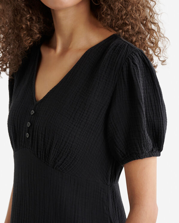 Isla Cotton Gauze Tea Dress