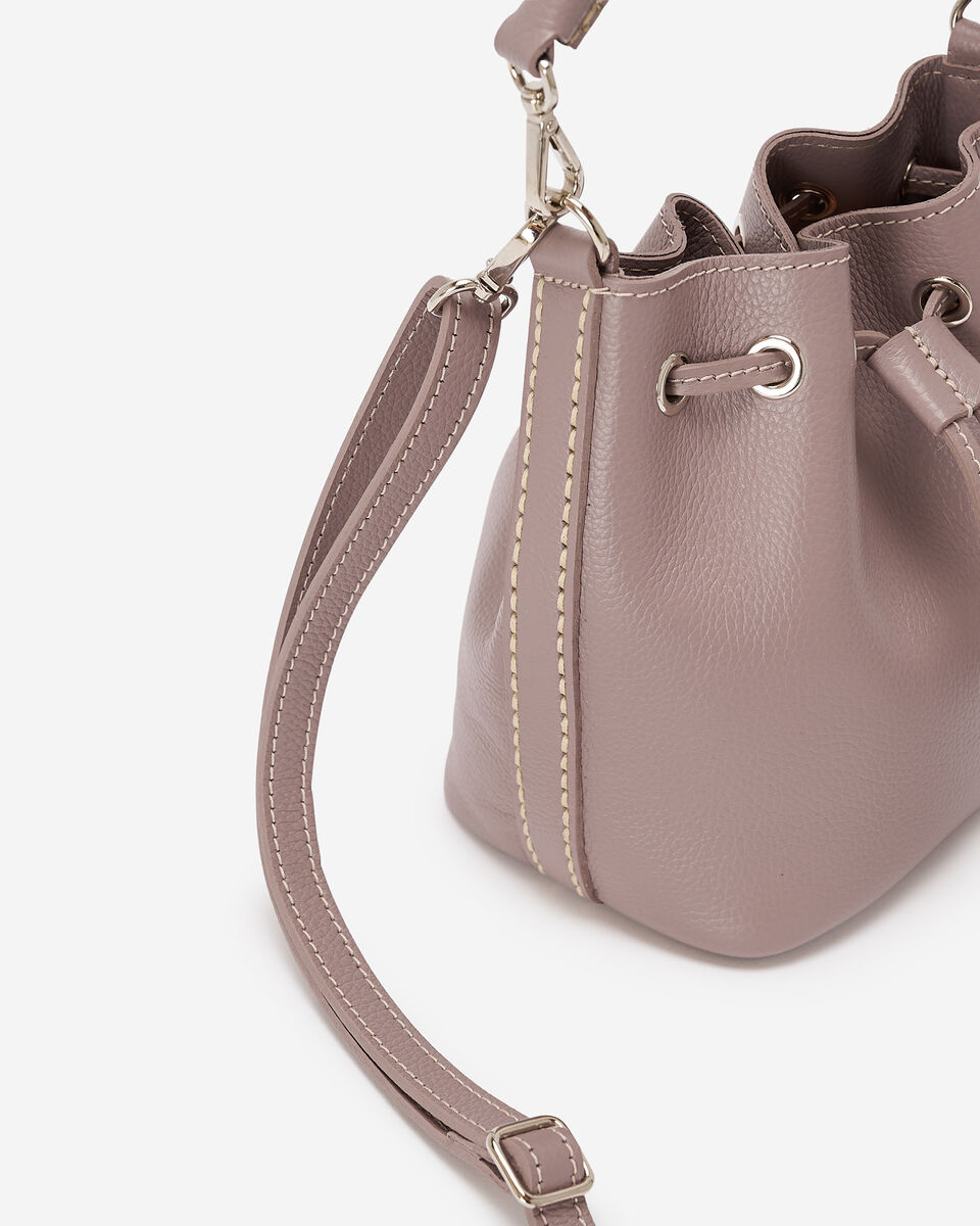Mini sac seau 2.0 en cuir Cervino