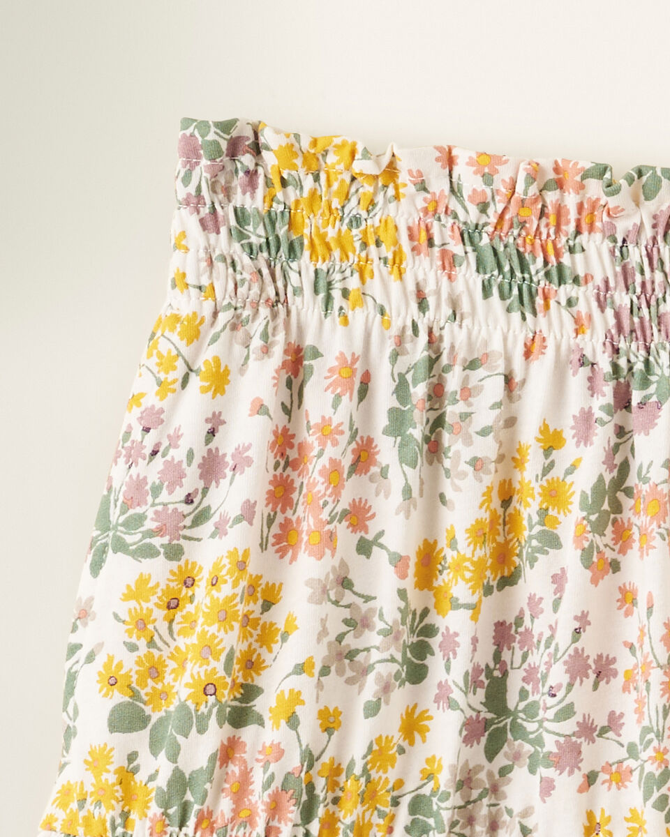 Jupe à motif floral pour fille