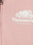 Chandail à capuchon et glissière Vancouver pour filles