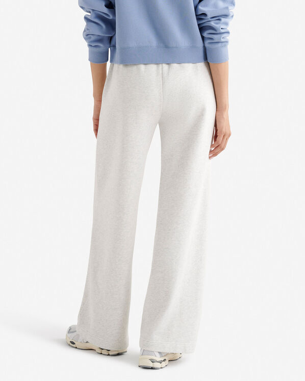 Pantalon à jambe large en molleton de coton bio Cooper Pantalon à jambe large en molleton de coton bio Cooper