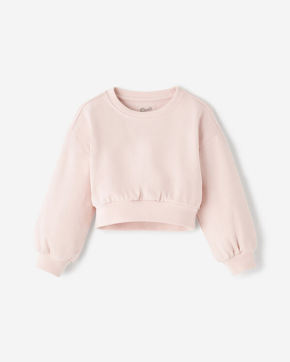 Toddler Girls Warm-Up Bubble Crew Sweatshirt