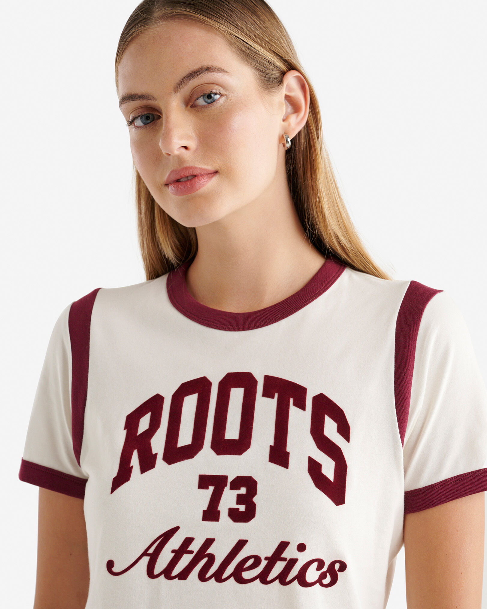 T-shirt à manches courtes Roots pour femme