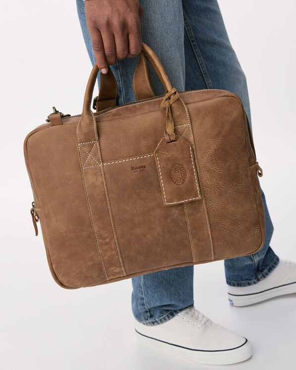 Sac &agrave; ordinateur Wellington en cuir Tribe
