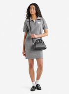 Mini sac &agrave; main style bowling en cuir Cervino