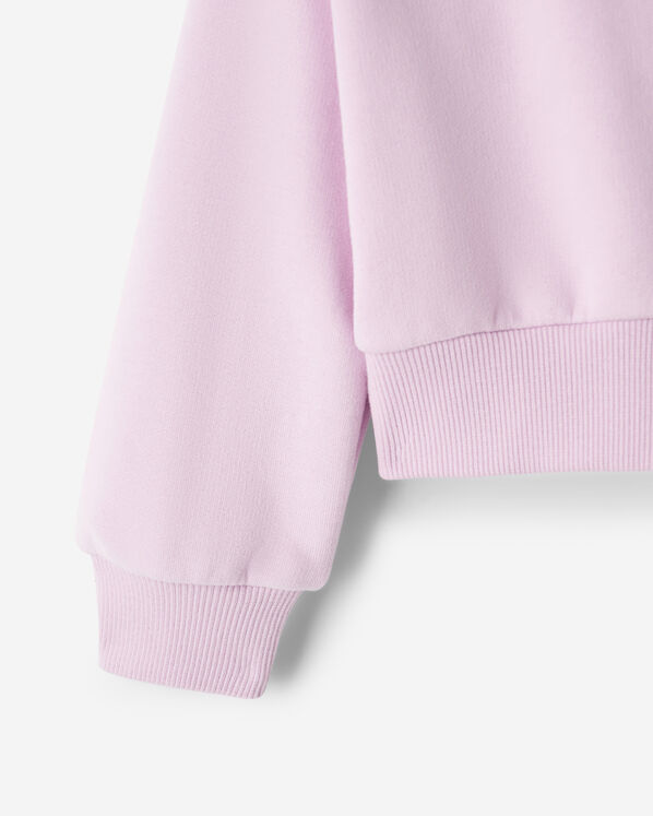 Toddler Girls Summer Cloud Cropped Bubble Full Zip Hoodie