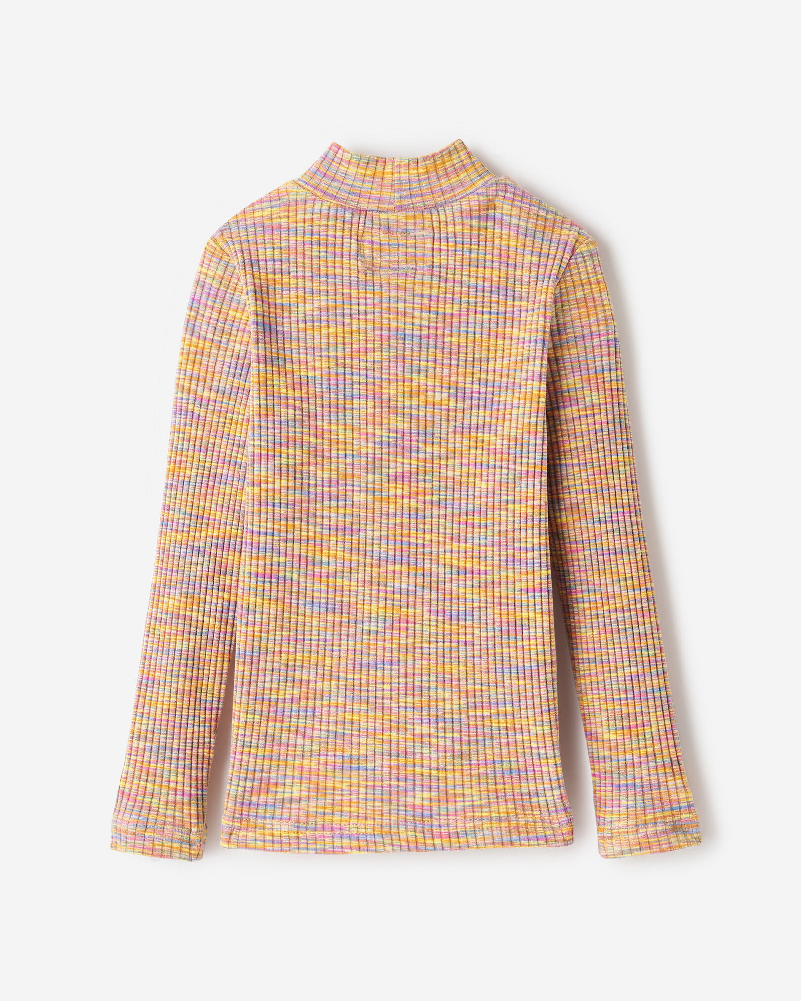 Toddler Girls Space Dye Mock Neck Top