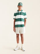 Polo en coton piqué à rayure rugby