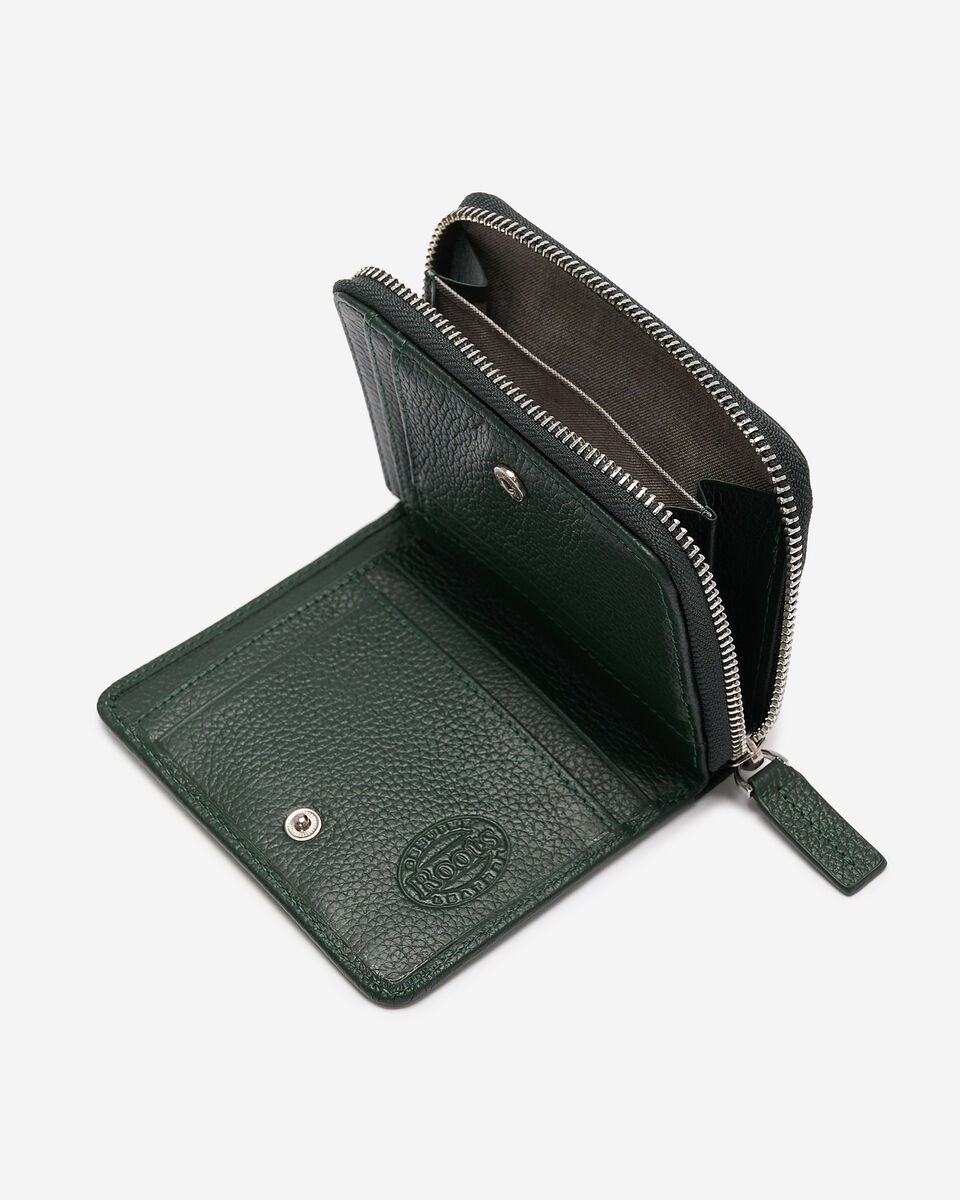 Petite pochette à glissière en cuir Cervino