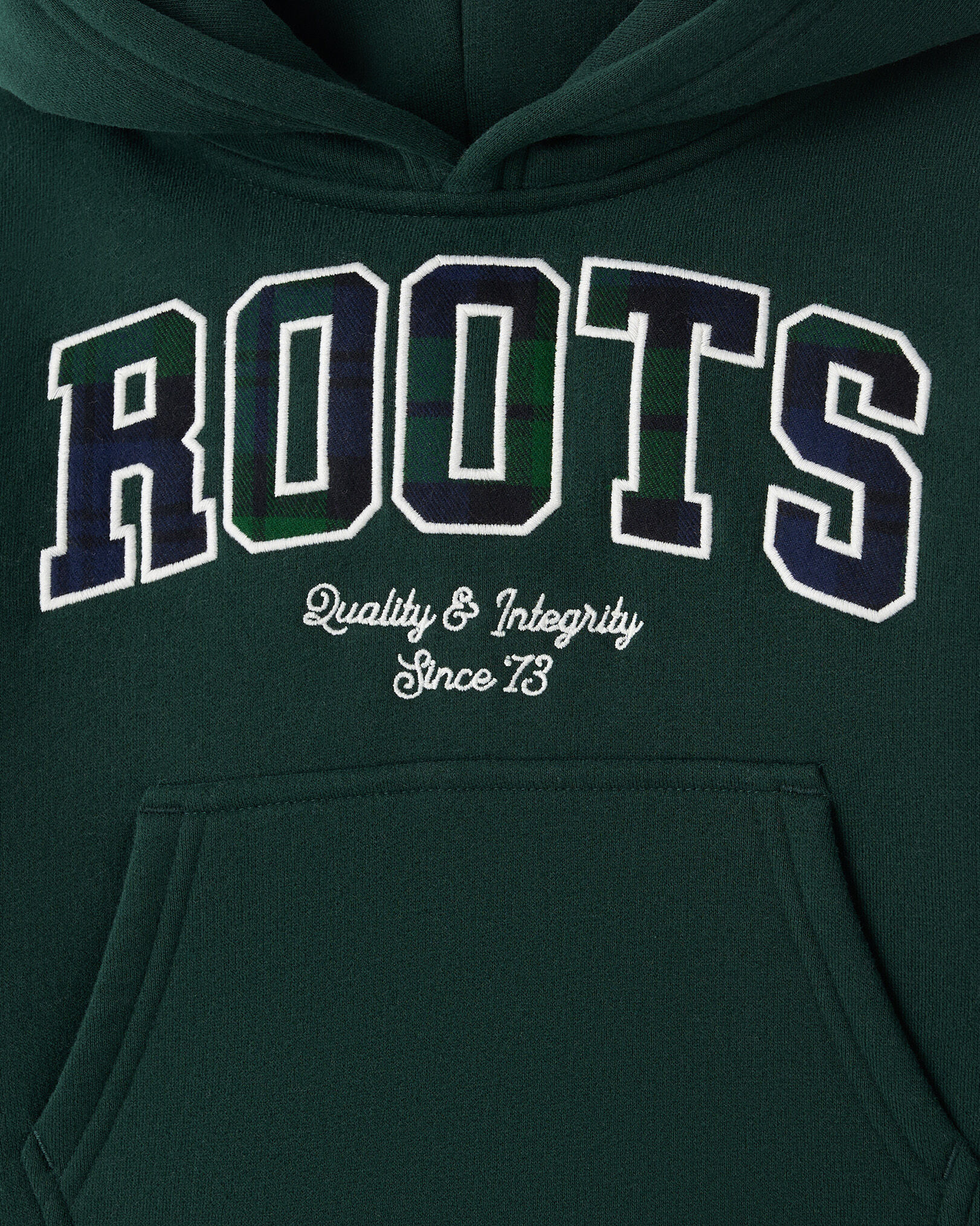 Toddler Plaid Applique Hoodie