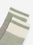 Womens Cotton Cabin Ankle Sock 2 Pack
