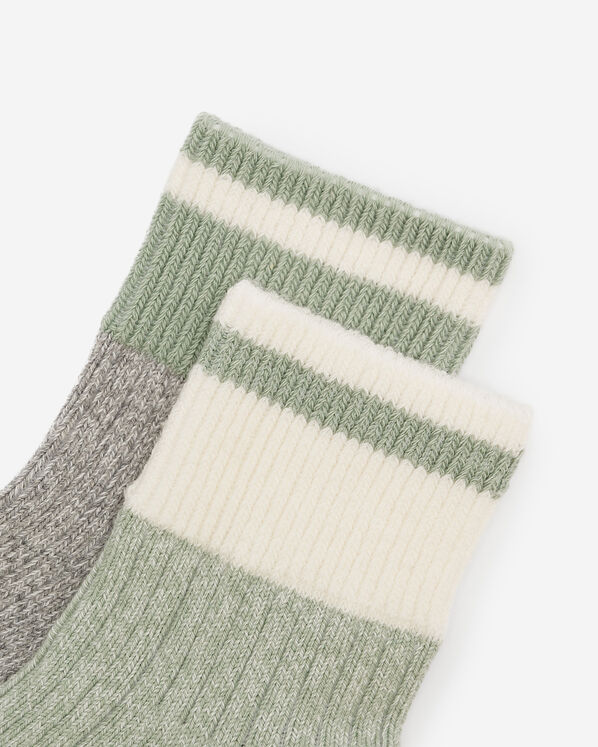 Womens Cotton Cabin Ankle Sock 2 Pack