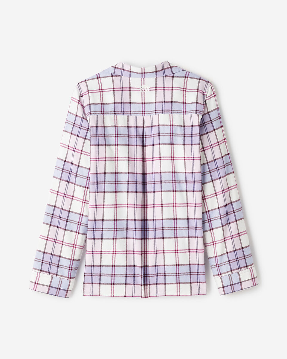 Chemise de pyjama &agrave; carreaux pour femme