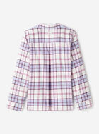 Chemise de pyjama &agrave; carreaux pour femme