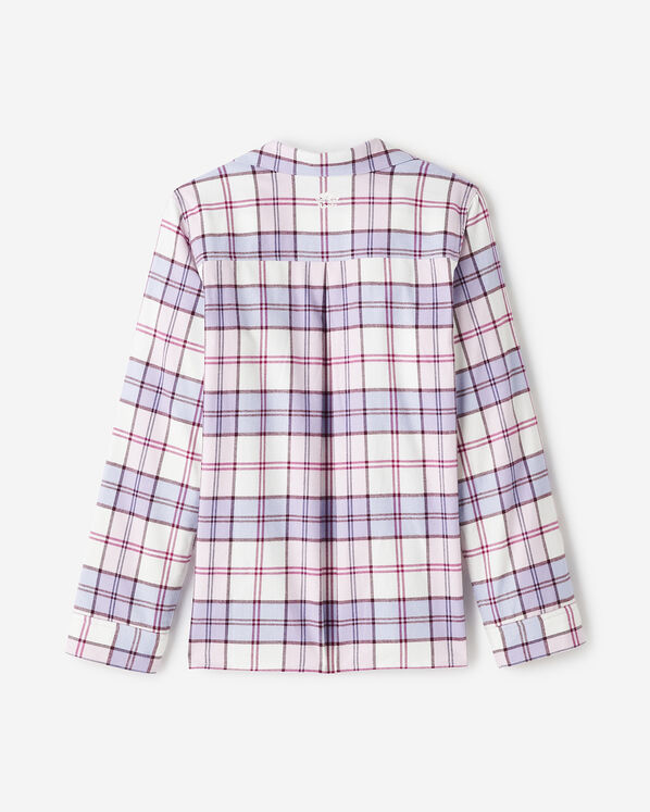 Womens Plaid Pajama Shirt