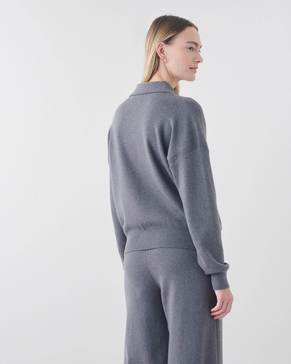 Luxe Lounge Polo Sweater