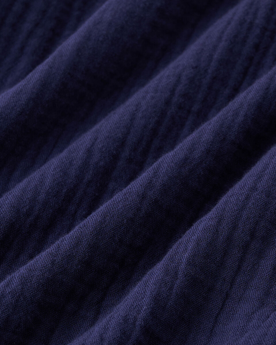 Robe nid-d&rsquo;abeilles en gaze de coton Isla