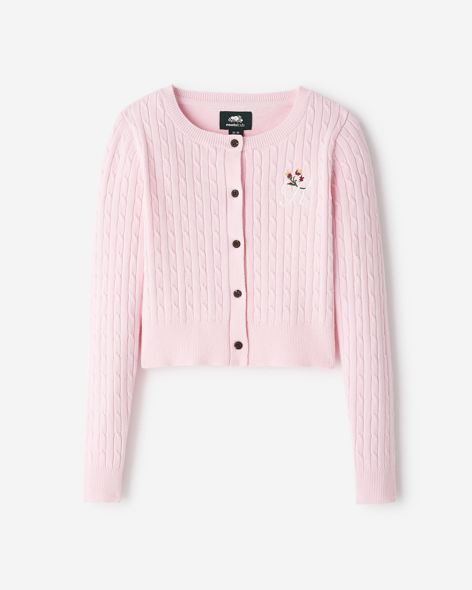 Girls Roots Signature Cardigan