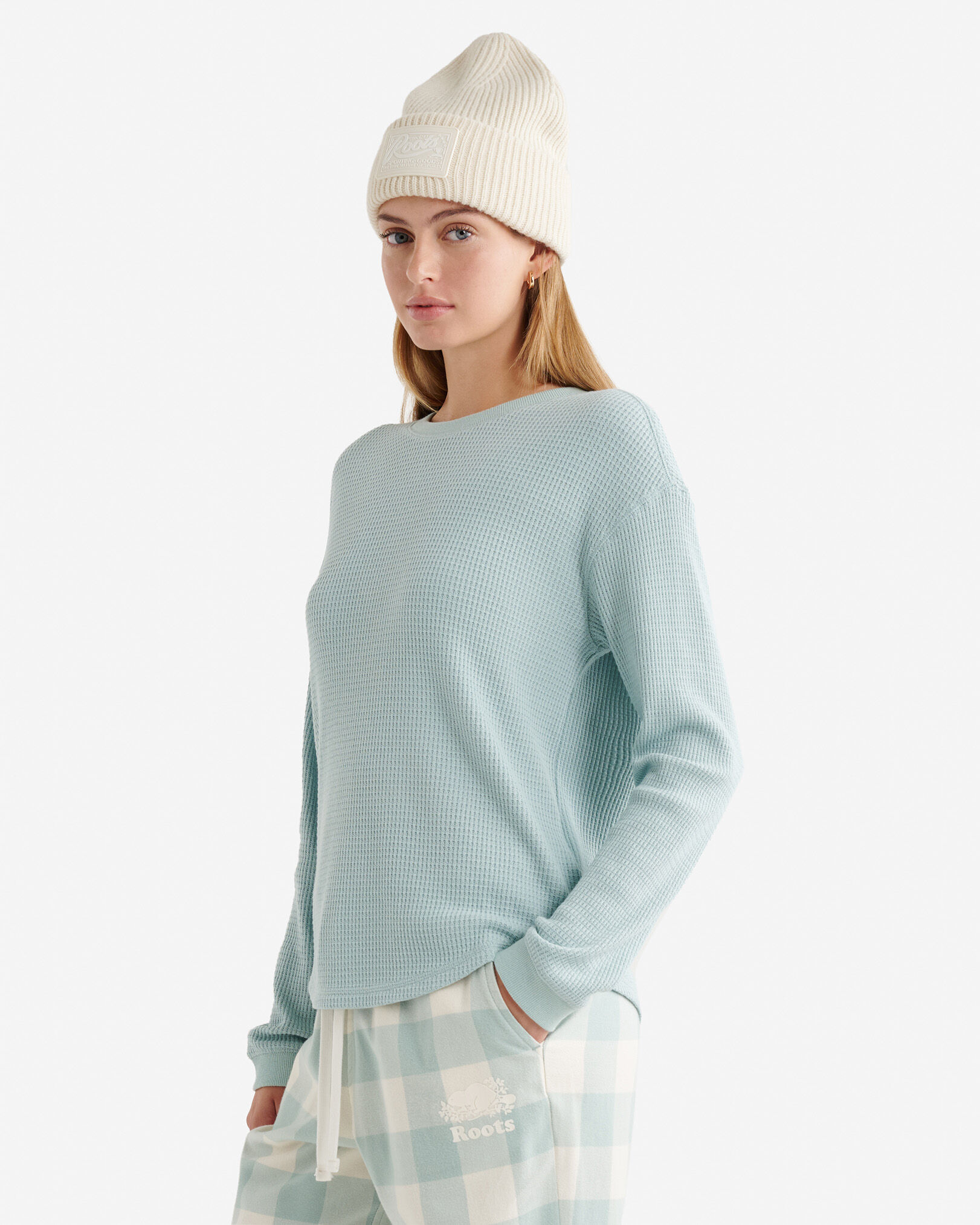 Waffle Long Sleeve Top