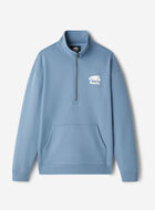 Organic Cooper Relaxed Quarter Zip Stein