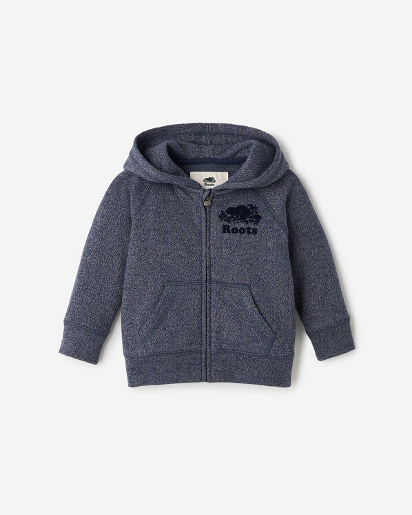 Chandail original &agrave; capuchon et glissi&egrave;re en coton bio pour b&eacute;b&eacute;s