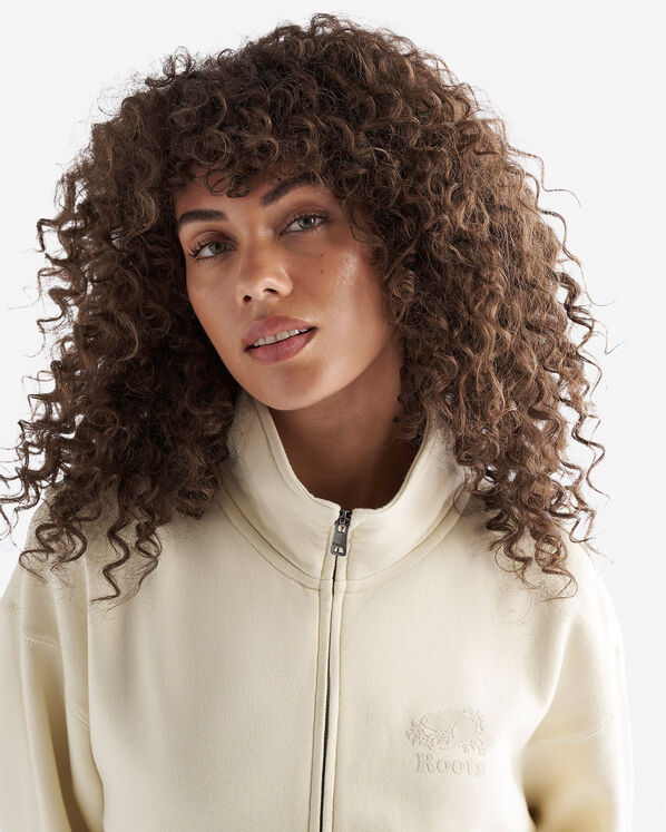 Blouson d’athlétisme à glissière en coton bio Cooper  Blouson d’athlétisme à glissière en coton bio Cooper