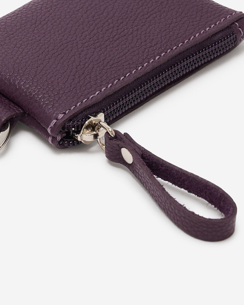 Pochette à glissière en cuir Cervino
