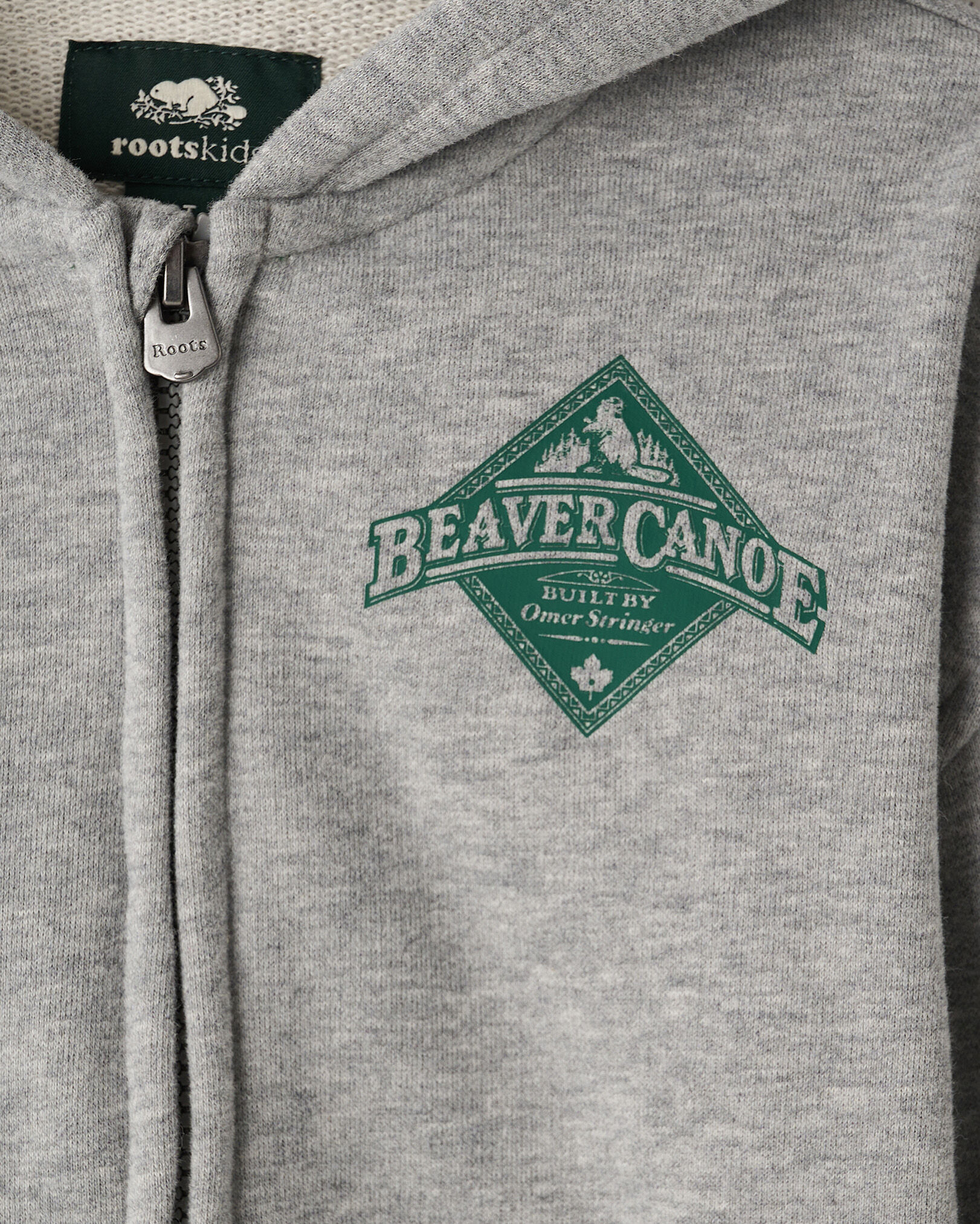Toddler Beaver Canoe Relaxed Full Zip Hoodie