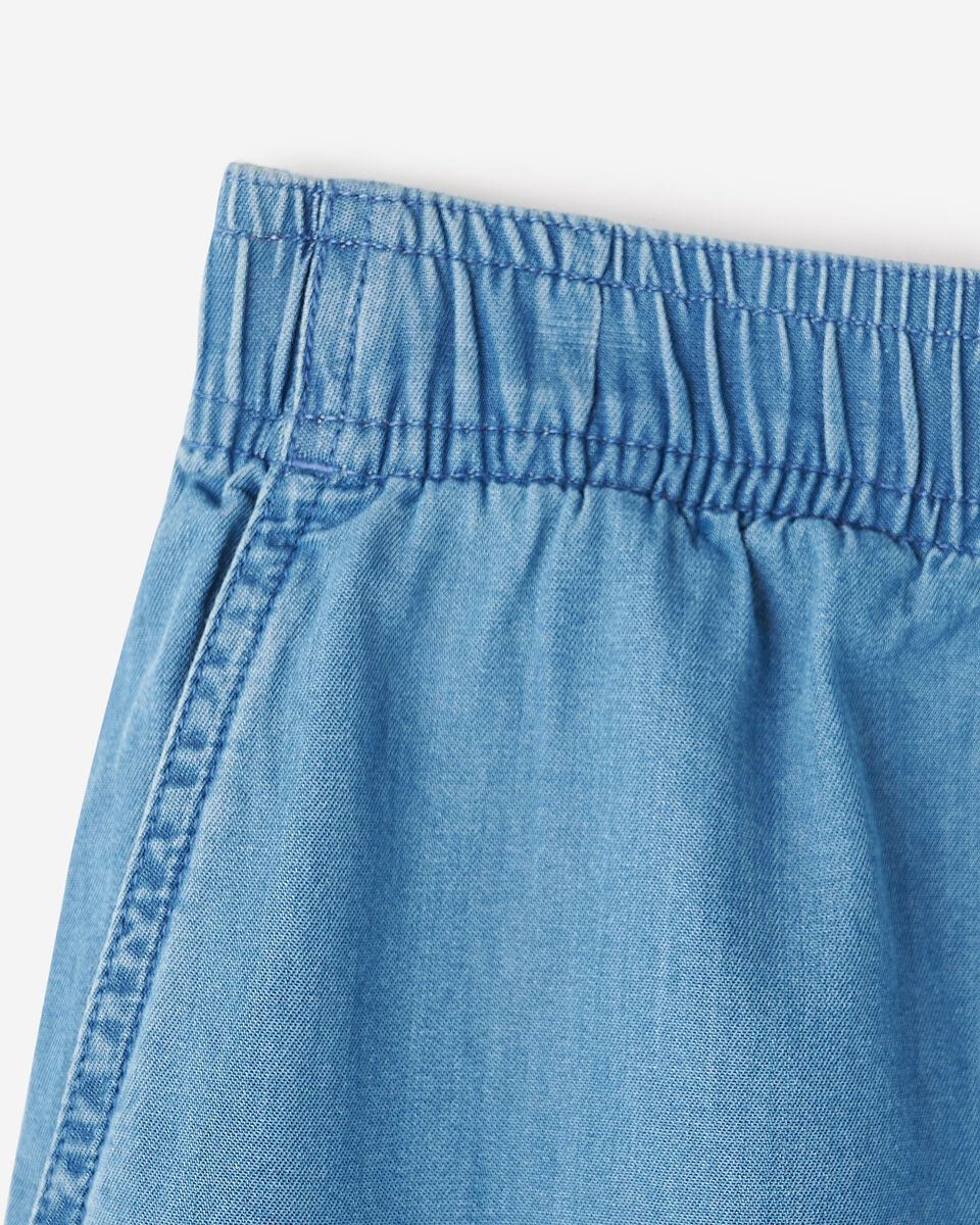 Kids Chambray Camp Short