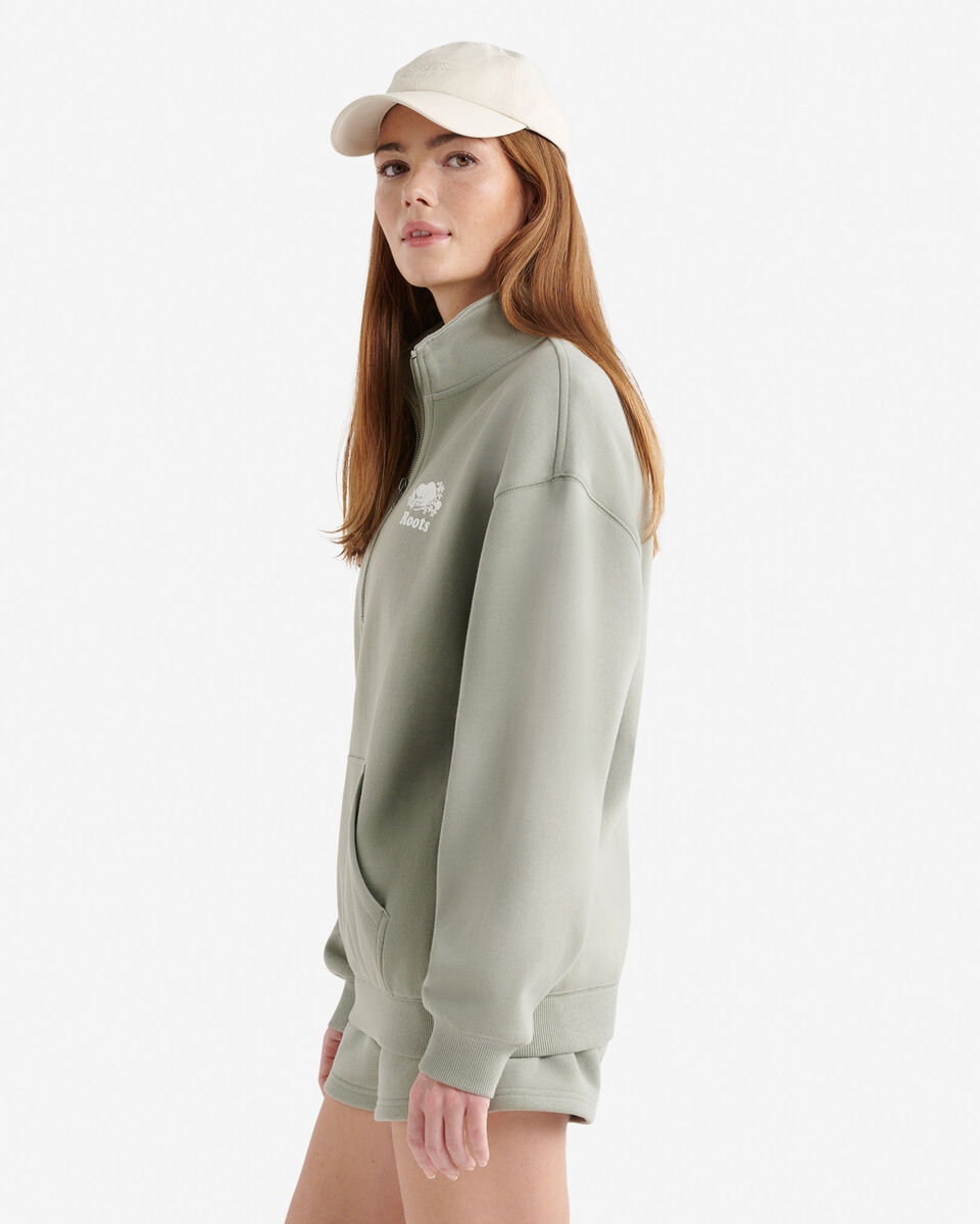 Organic Cooper Relaxed Half Zip Stein