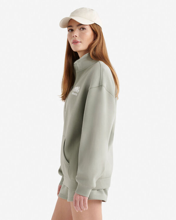 Organic Cooper Relaxed Half Zip Stein