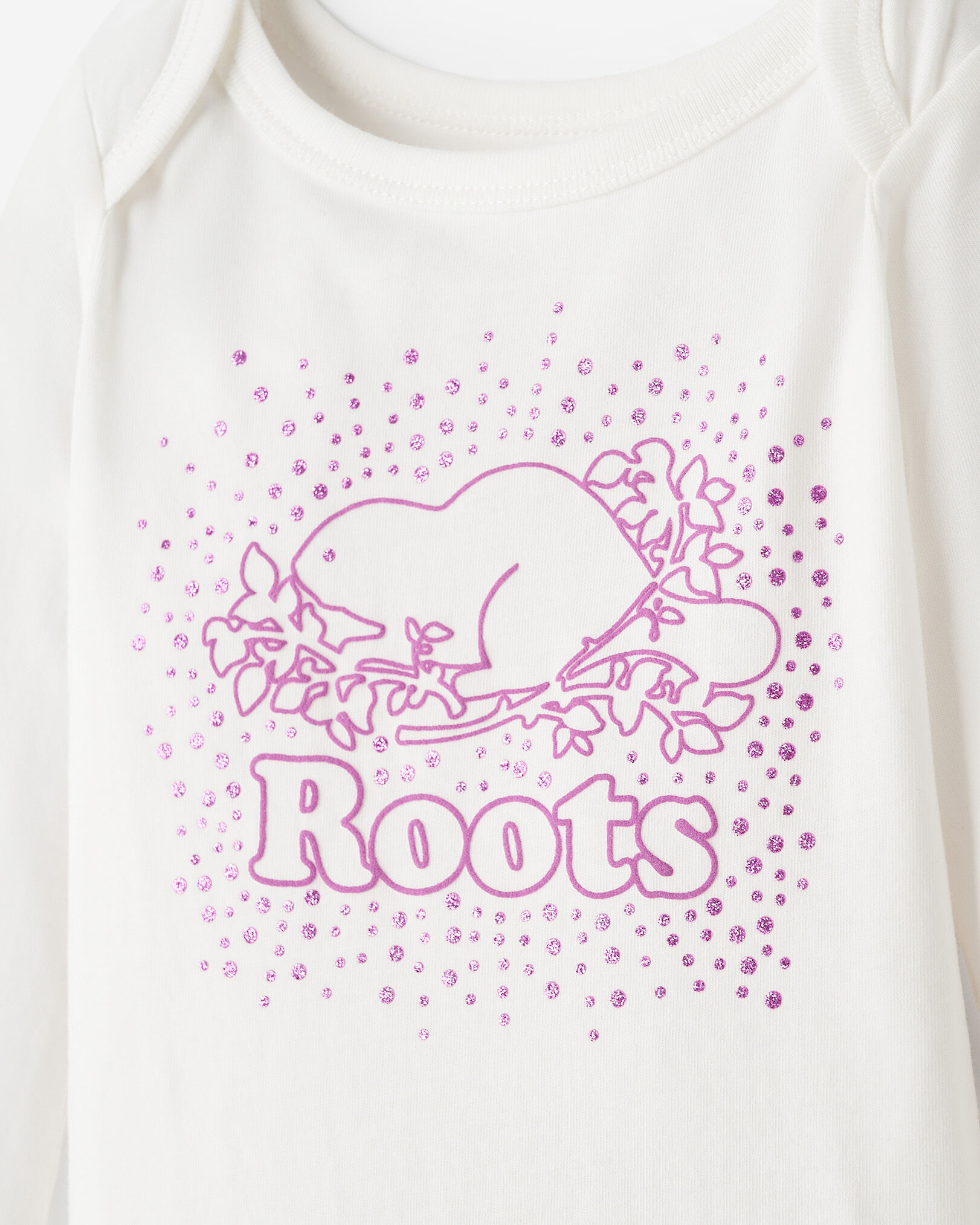 Baby Cooper Glitter Long Sleeve Bodysuit