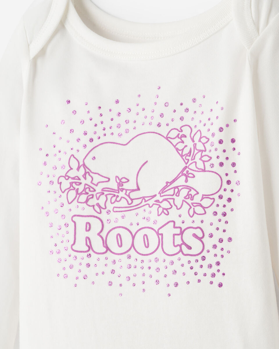 Baby Cooper Glitter Long Sleeve Bodysuit