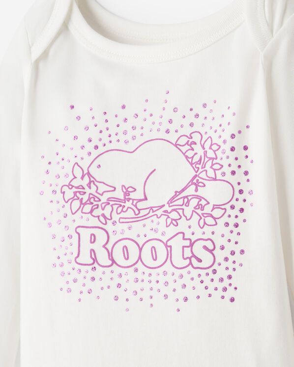 Baby Cooper Glitter Long Sleeve Bodysuit