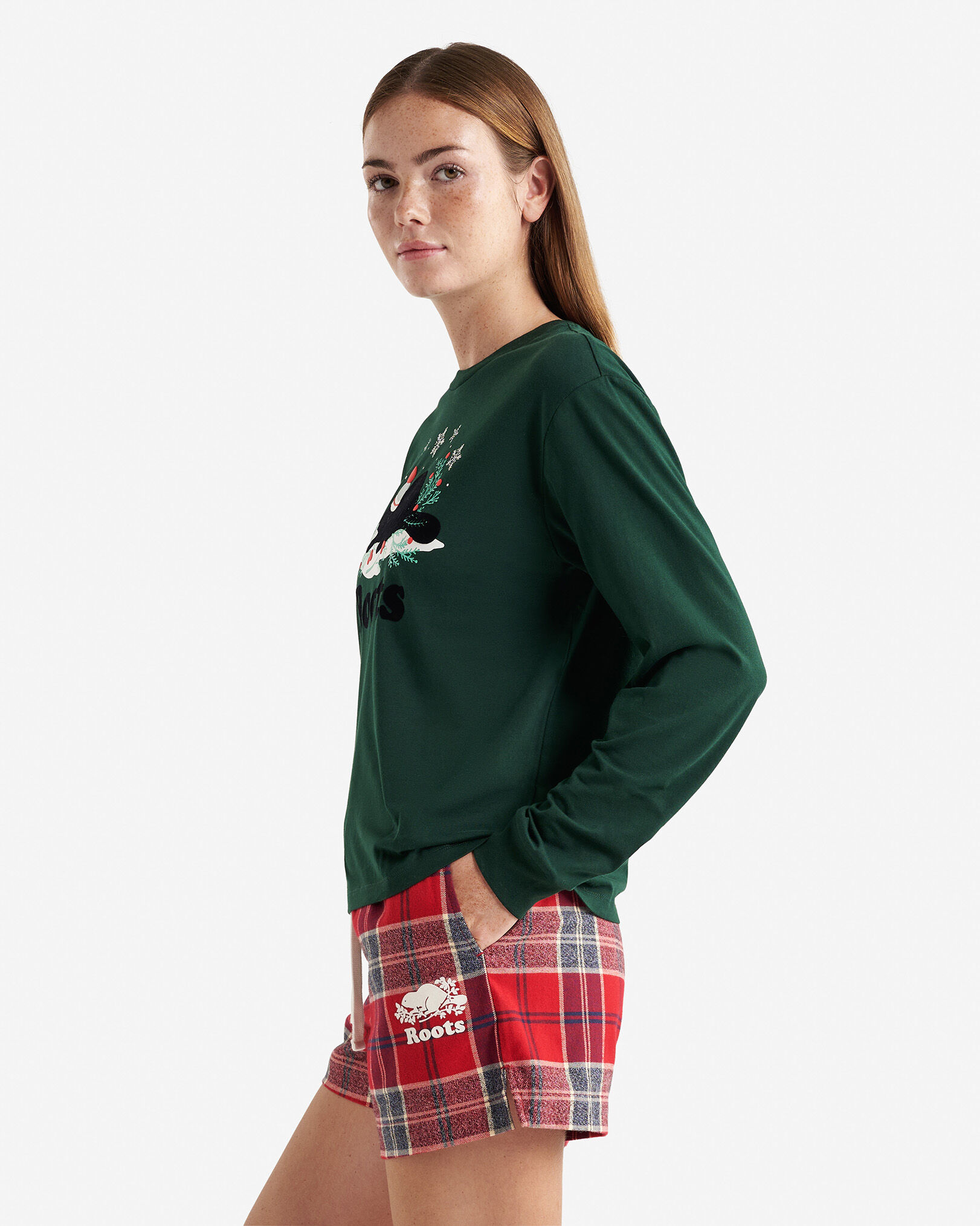 Womens Holiday Cooper Long Sleeve T-Shirt