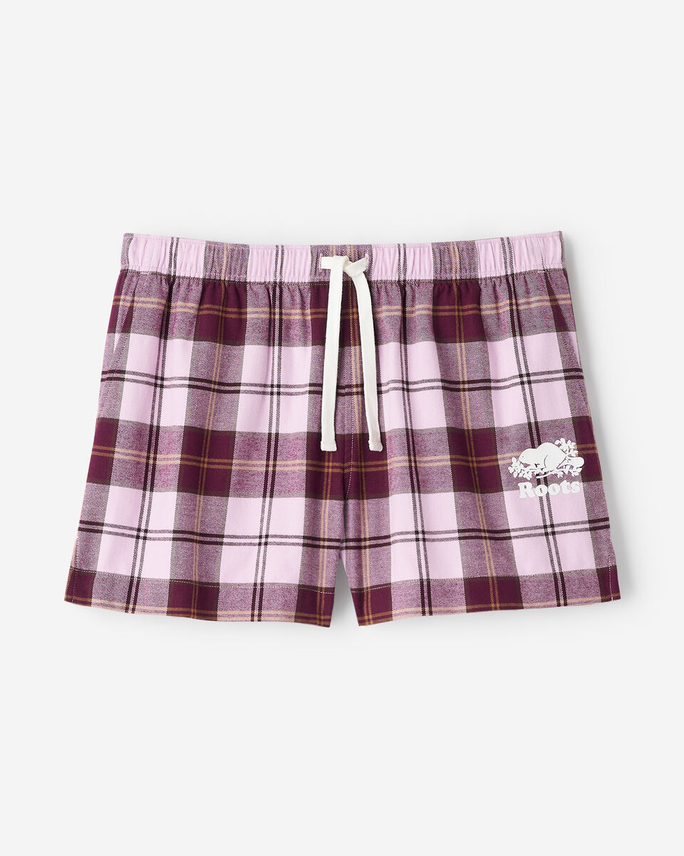 Short de pyjama &agrave; carreaux pour femme