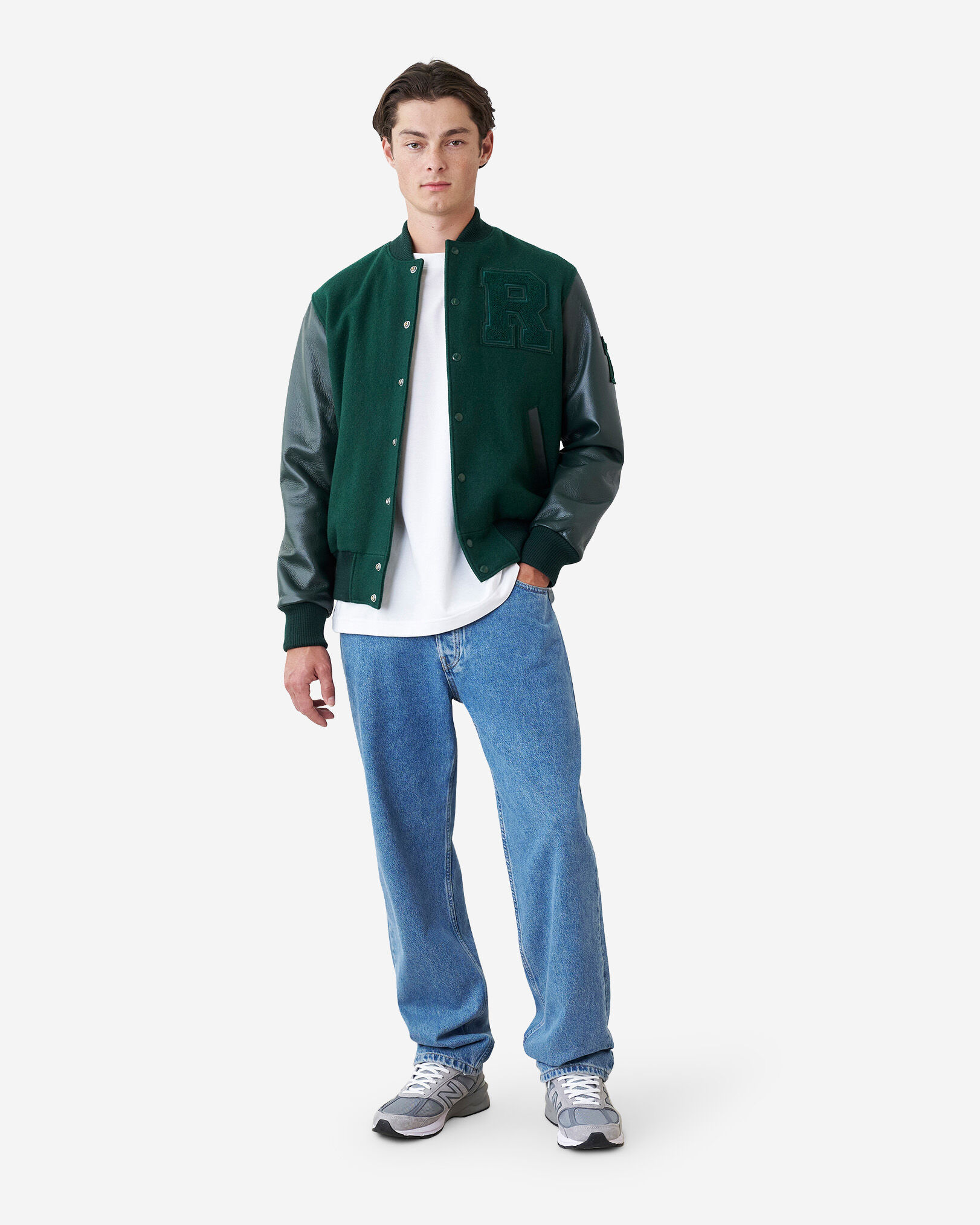 Retro varsity jacket on sale mens