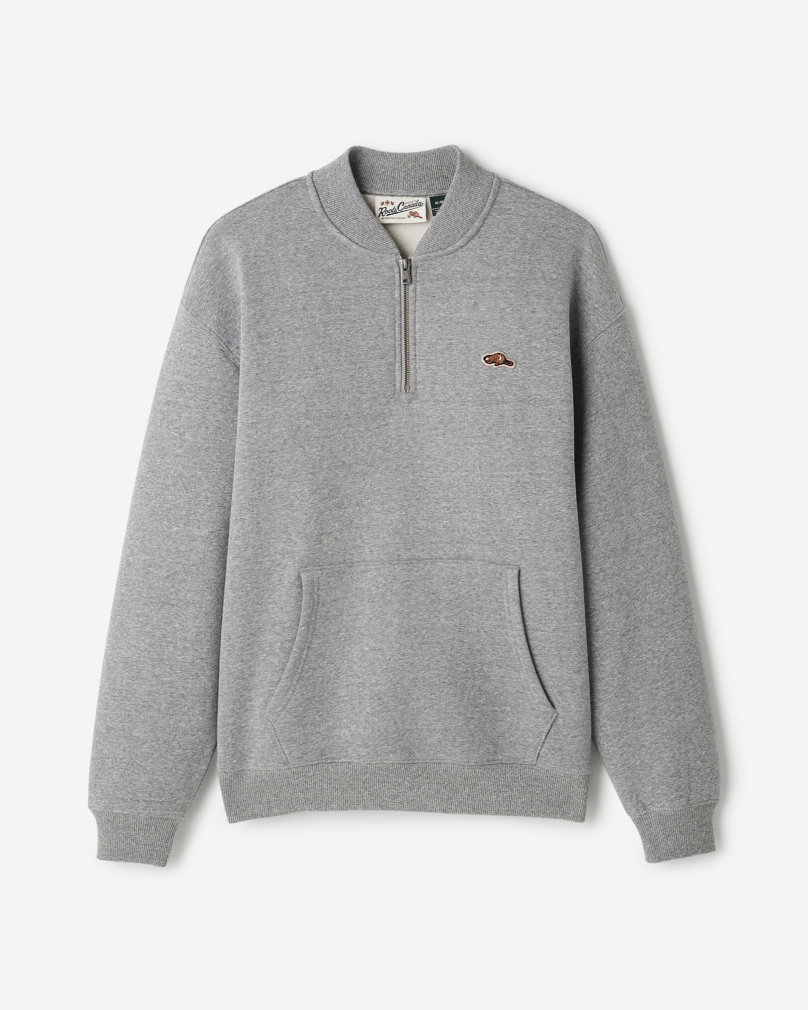 Beavermark Ribbed Collar Quarter Zip