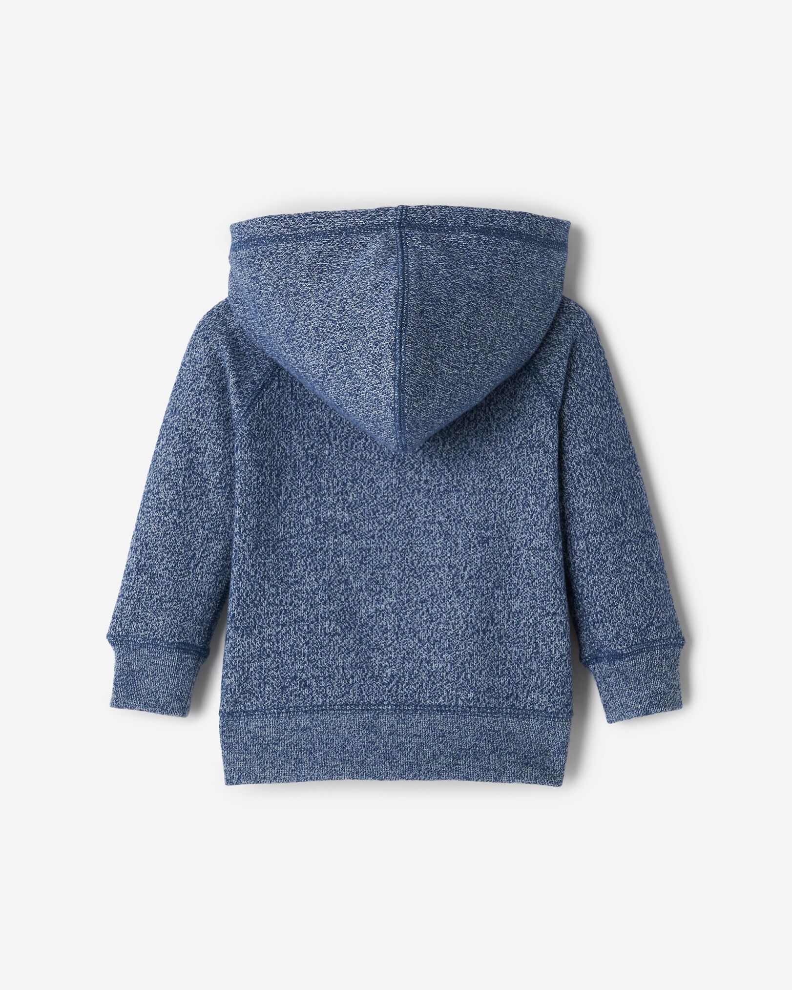 Chandail original à capuchon et glissière en coton bio pour bébés