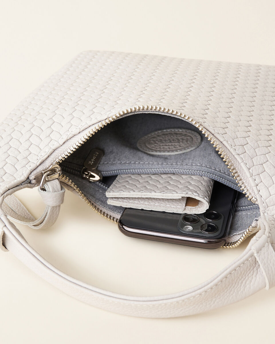 Mini sac Lola en cuir tressé