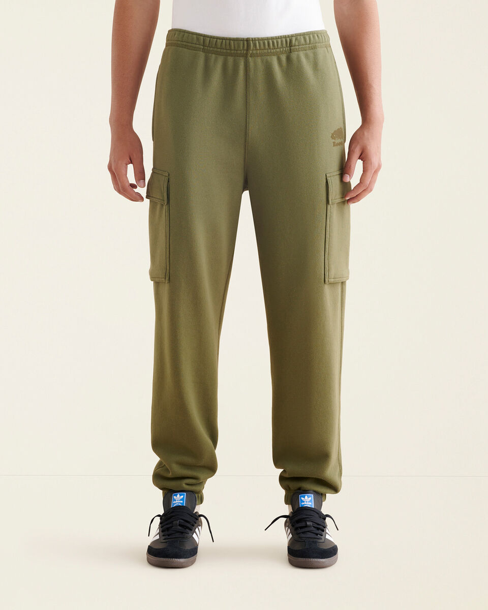 Pantalon cargo décontracté en molleton de coton bio Cooper