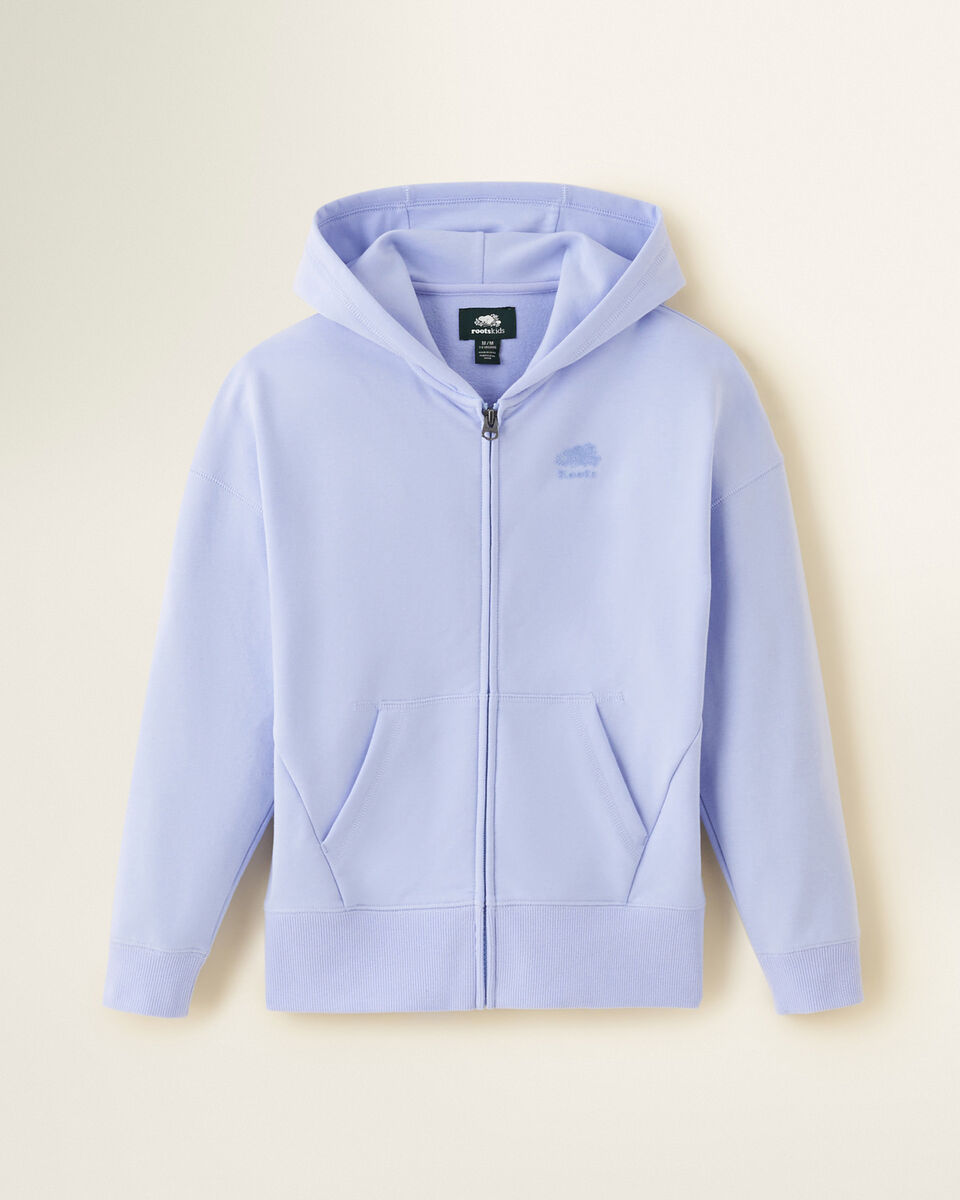 Chandail à capuchon à glissière douillet sport pour enfants